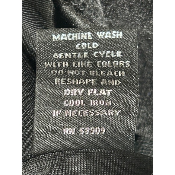 Slim Factor by Investments Womens 2X Black Velvet Mesh Sleeve Blouse New - Picture 6 of 7